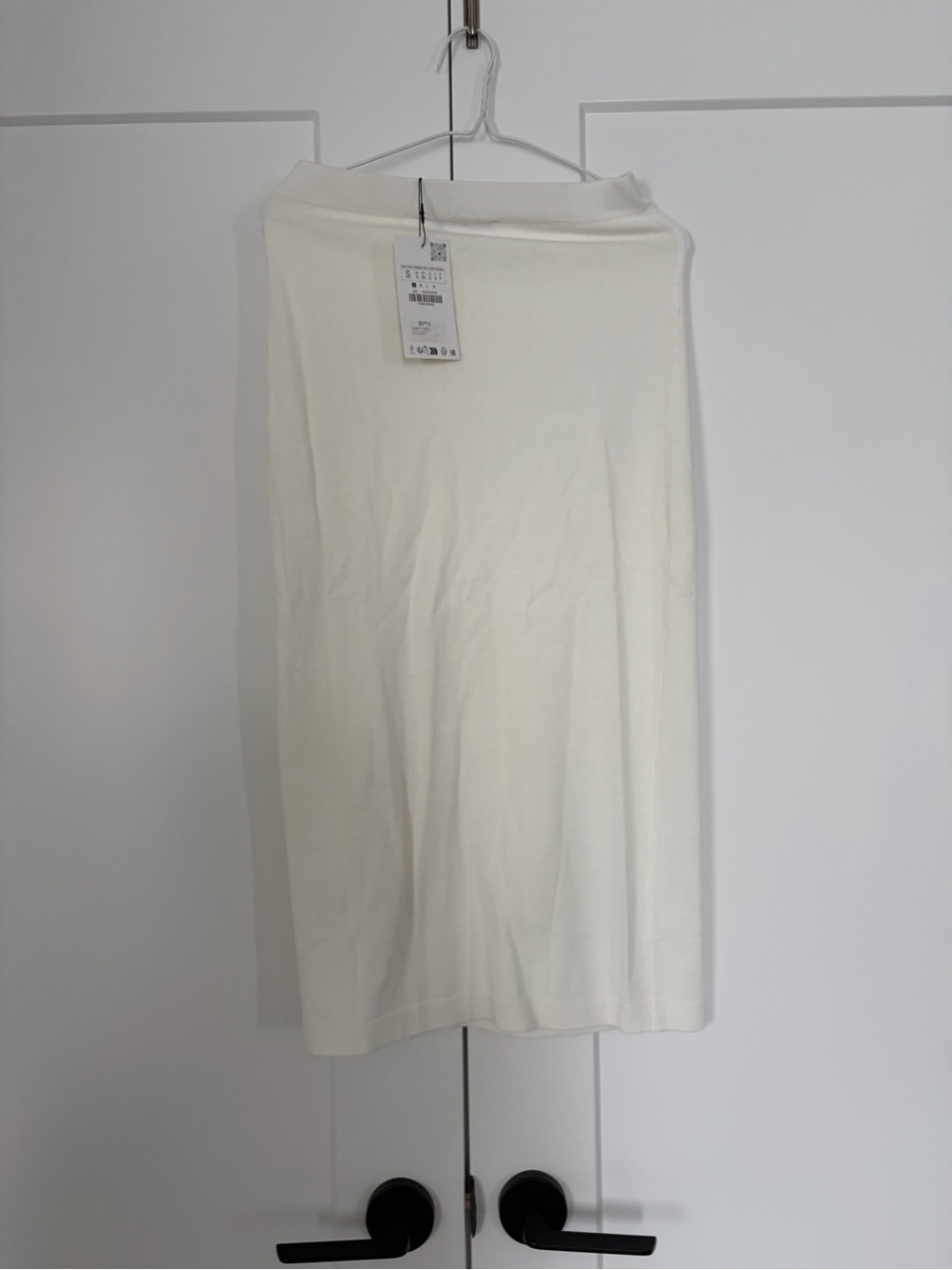 Women’s Cream Knit Midi Skirt Zara BNWT Size Small